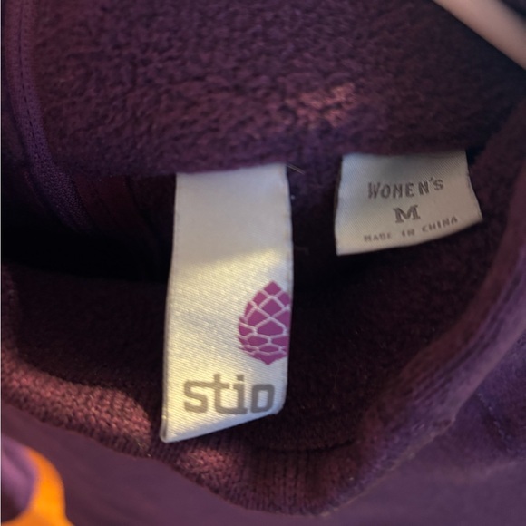 Stio Women's Rich Purple Mock Neck Sweater - Picture 5 of 5